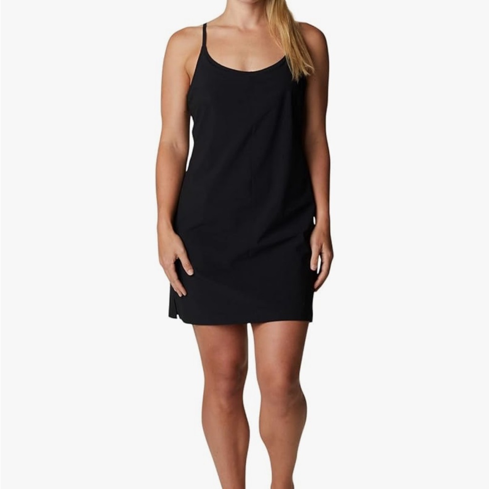 Columbia Black Slip Dress w/ Built-In Shorts